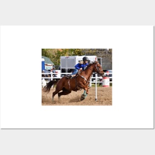 Barrel racing Posters and Art